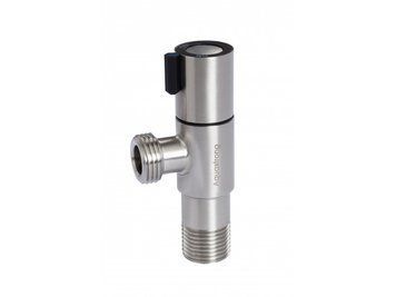 Кран приладовий Aquastrong R1 M1/2 х M1/2 Нерж (R102) R102 фото