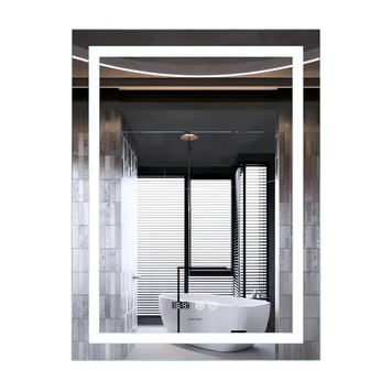 Дзеркало Mixxus Premium Flash MR21-70x90 (Led Touch, Anti-fog, димер, годинник) (MP6618) MP6618 фото