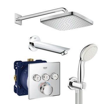Вбудована душова система термостатична Grohe Grohtherm SmartControl New Tempesta 250 (UA26415SC2) UA26415SC2 фото