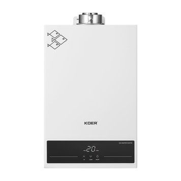 Газова колонка турбована Koer KWH.G0312 Turbo Білий 12 л/хв, Біла (KR5557) KR5557 фото