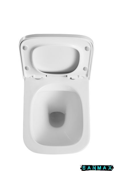 Унітаз підвісний Mixxus Premium Quadro-0301-R 490x340x360mm, система змиву Rimless (MP6452) MP6452 фото