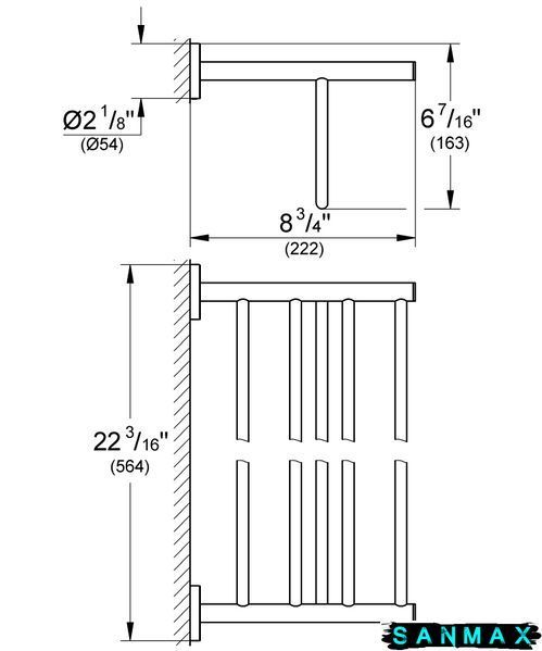 Поличка для рушників Grohe Bau Cosmopolitan Neutral (40462001) 40462001 фото