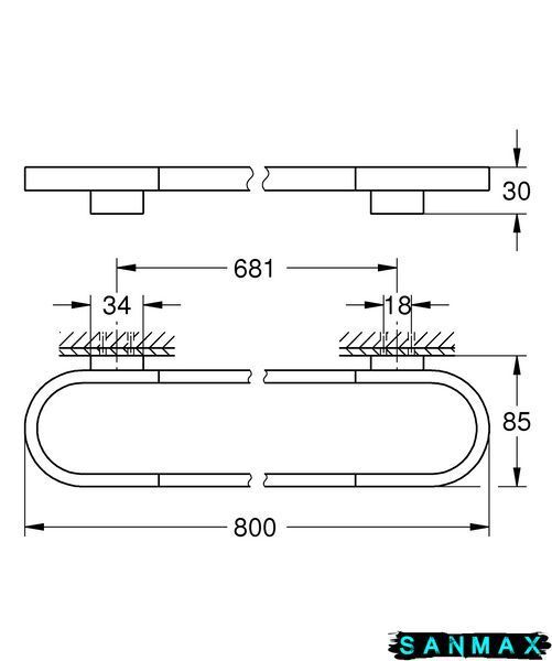 Тримач для рушників Grohe Selection (41058000) 41058000 фото