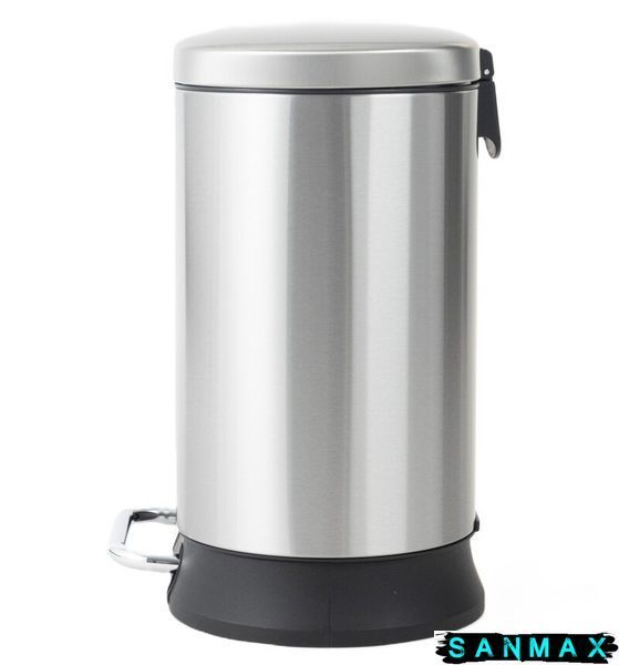 Відро для сміття з плавним закриттям овальне Mixxus Premium Strong-TC0105 SS Color 5л колір наржавійка (MI7080) MI7080 фото
