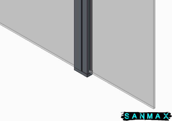 Душова перегородка Koer SR SP03-30x200-TR-01 Walk-In (рух.част) прозоре скло Easy Clean 8мм, хром (KR5399) KR5399 фото