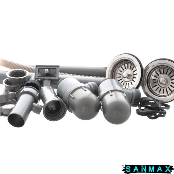 Мийка кухонна накладна подвійна Zerix Z8060B-08-180MD Double (micro decor) (ZS0611) ZS0611 фото
