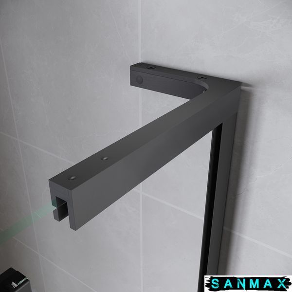 Двері у нішу Walk-In розсувні Koer SR SD07-120x200-L-TR-07 прозоре скло Easy Clean 8мм Графіт (KR5688) KR5688 фото