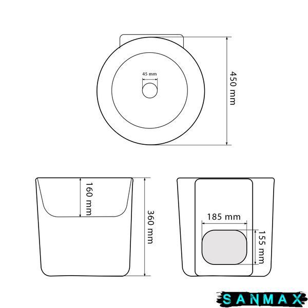 Умивальник накладний Vbi Levanto Білий VBI-016600 фото