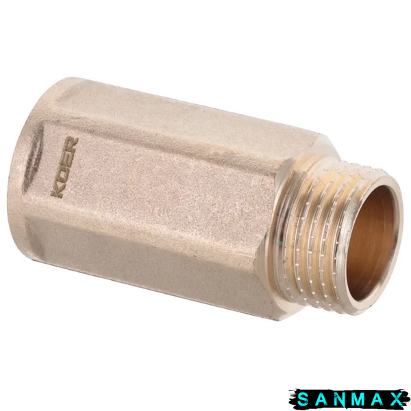 Подовжувач латунний 1/2-40мм Koer WM.E06-40.WN (KR3013) KR3013 фото