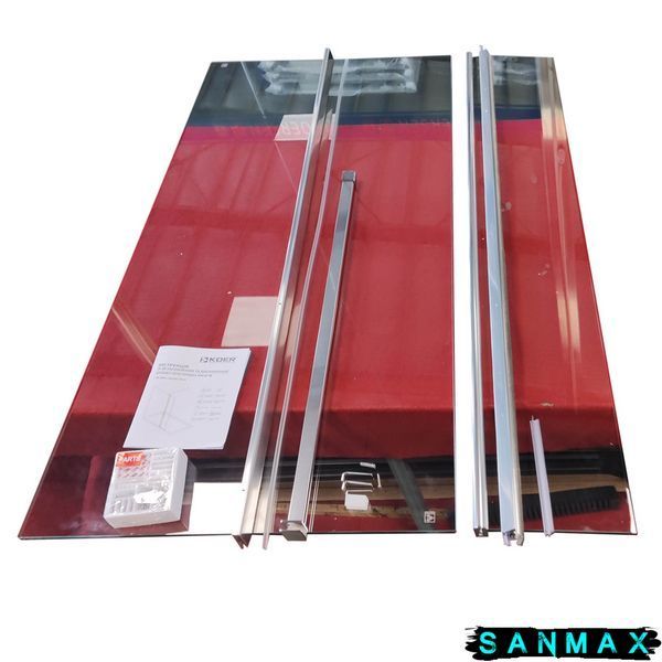 Душова перегородка Koer SR SP03-30x200-TR-01 Walk-In (рух.част) прозоре скло Easy Clean 8мм, хром (KR5399) KR5399 фото