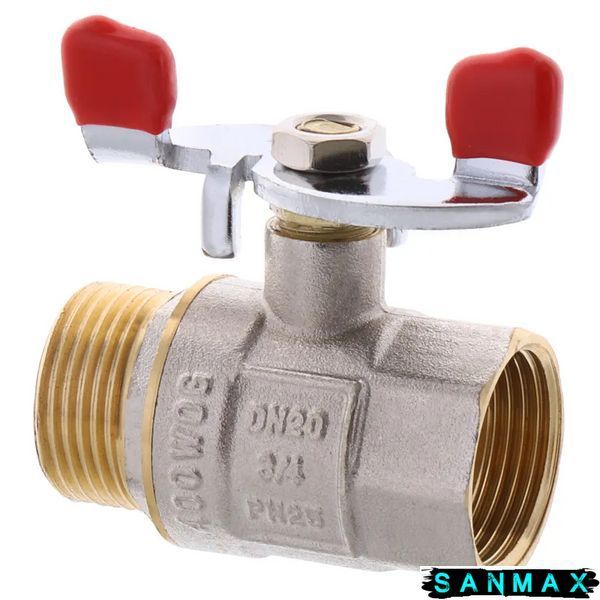 Кран кульовий 3/4 БГШ Вода Waterpro Червоний метелик (WP2904) WP2904 фото
