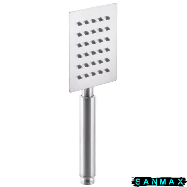 Лійка ручна для душу Zerix SH-002 (1 режим) Квадратна Нерж (ZX3181) ZX3181 фото