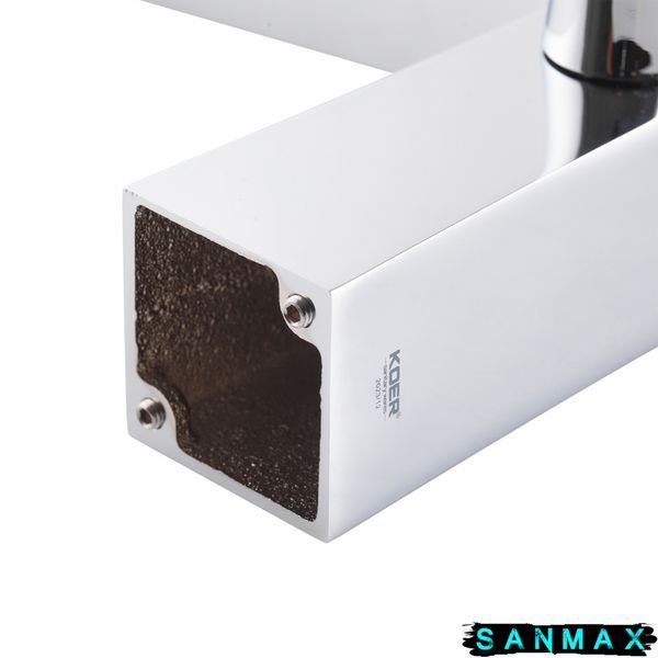 Змішувач для ванни на борт Koer KB-43007-01 на 3 отвори Хром (KR3452) KR3452 фото