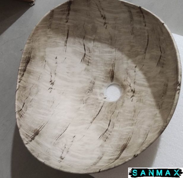 Раковина накладна Mixxus Premium Wave-0103 Marble 380х380х170mm (MP6532) MP6532 фото