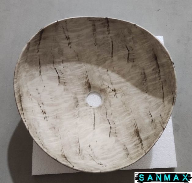 Раковина накладна Mixxus Premium Wave-0103 Marble 380х380х170mm (MP6532) MP6532 фото