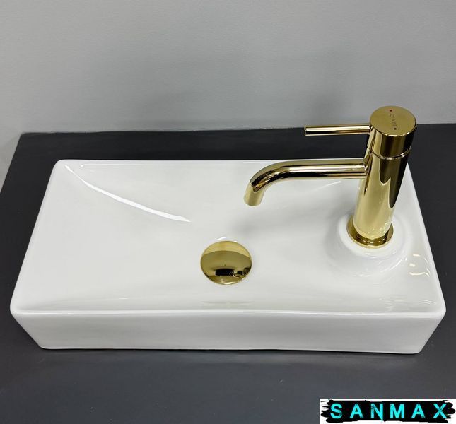 Умивальник накладний Vbi Malvizzo L Білий VBI-015622 фото