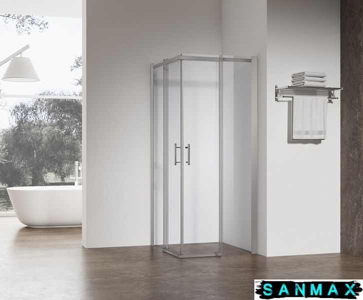 Душова кабіна без піддону Koer SR SC03-90x90x200-TR-02 прозоре скло Easy Clean 6мм SS Color (KR5680) KR5680 фото