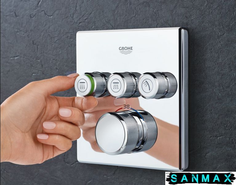 Вбудована душова система термостатична Grohe Grohtherm SmartControl New Tempesta 250 (UA26415SC2) UA26415SC2 фото