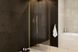 Кабіна walk in Besco Eco-N Gold 90x195 скло прозоре, профіль і тримач 120 см золото ENG-90-195C фото 3