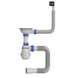 Сифон для кухні Mixxus SK-02-A 3 1/2"x40 з нержавіючою сіткою, гнучким прямокутним переливом (MI8194) MI8194 фото 1