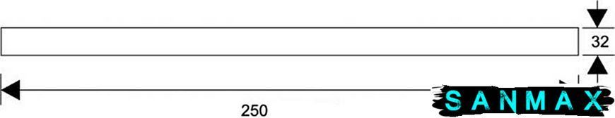 Труба хромована для сифона до умивальника (32 х 250 мм) RS1 RS1 фото