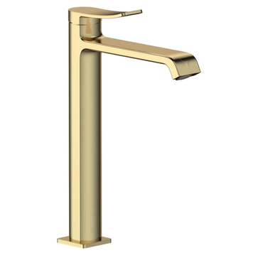 Змішувач для умивальника на гайці Mixxus Premium Dali 001 High Brushed Gold Золото (MI6763) MI6763 фото