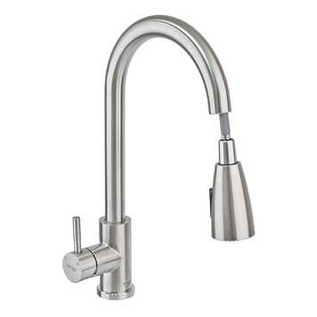 Змішувач для кухні на гайці з висувною лійкою Mixxus Sus 014-B (SS0023) SS0023 фото