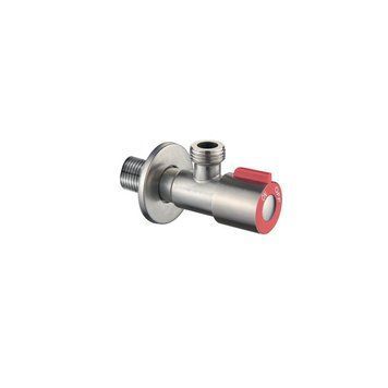 Кран приладовий Champion VAL-02 1/2x1/2 Нерж червоний (CH0321) CH0321 фото
