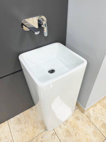 Умивальник підлоговий Vbi Lukka Білий VBI-019002 фото