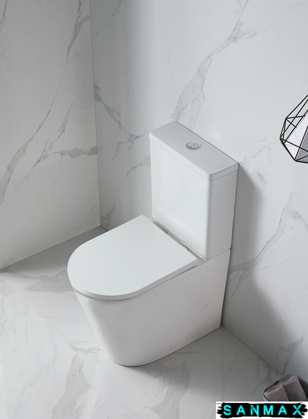 Унітаз-компакт Mixxus Premium Bevel-0401-T1 625x390x845mm, система змиву Tornado 1.0 (MP6473) MP6473 фото