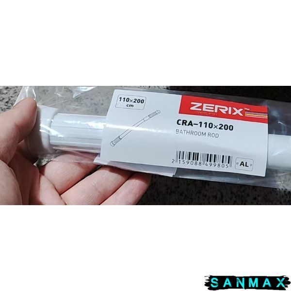 Штанга телескопічна Zerix CRA-110x200 (алюміній) (ZX4998) ZX4998 фото
