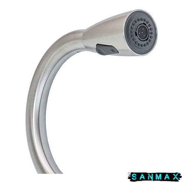 Змішувач для кухні на гайці з висувною лійкою Mixxus Sus 014-B (SS0023) SS0023 фото