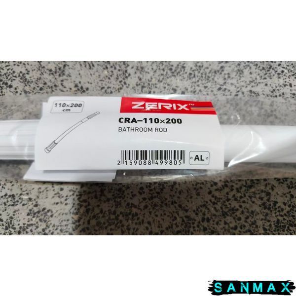 Штанга телескопічна Zerix CRA-110x200 (алюміній) (ZX4998) ZX4998 фото