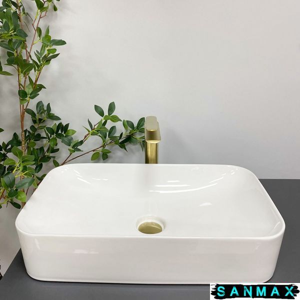 Умивальник накладний Vbi Trevi Білий VBI-012604 фото