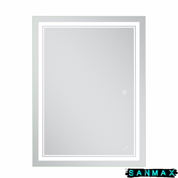 Дзеркало Mixxus Premium Quadro MR20-80x60-Reverse (Led Touch, Anti-fog, димер) (MP6619) MP6619 фото