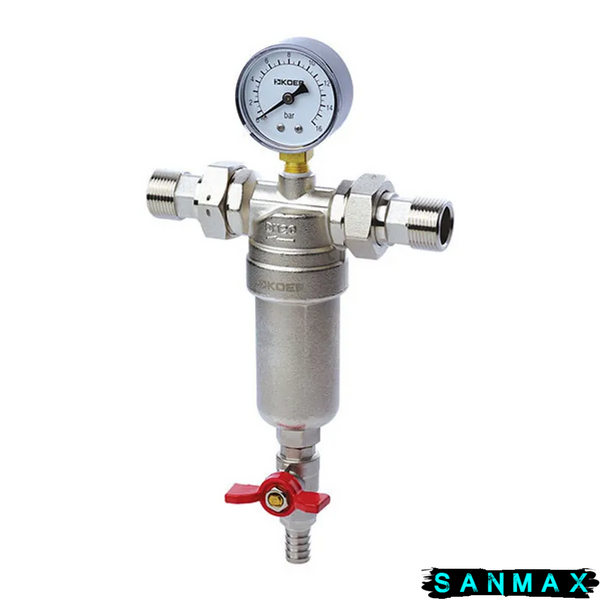 Фільтр самоочисний з манометром 1/2 Koer KR.1250 (KR2656) KR2656 фото