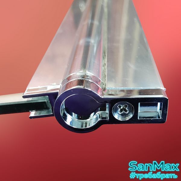 Шторки скляні на ванну Koer SR BS01-80x140-TR-01 прозоре скло 6мм, хром (KR5400) KR5400 фото