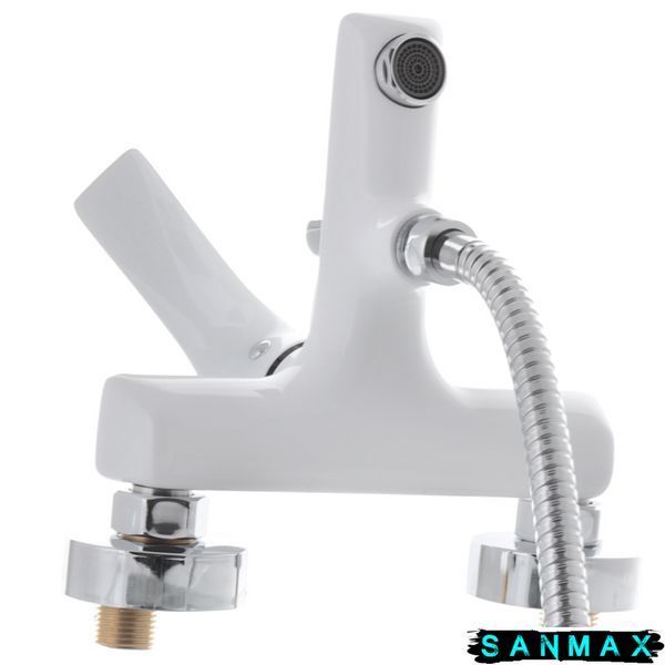 Змішувач для ванни з коротким виливом Mixxus Premium Eva 009 Euro Білий (MI5811) MI5811 фото