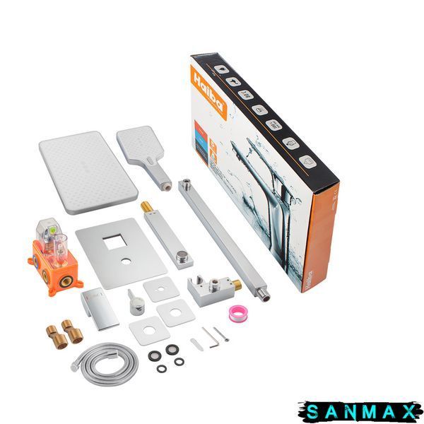 Вбудована душова система Haiba Gaudi 009 Inner Хром (HB9595) HB9595 фото