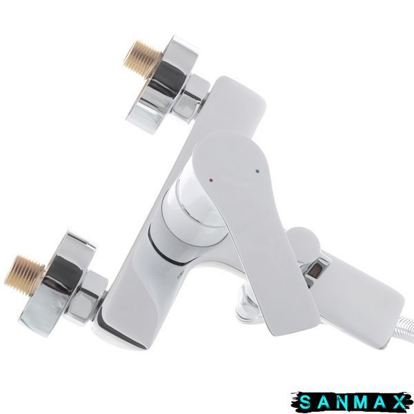 Змішувач для ванни з коротким виливом Mixxus Premium Eva 009 Euro Білий (MI5811) MI5811 фото
