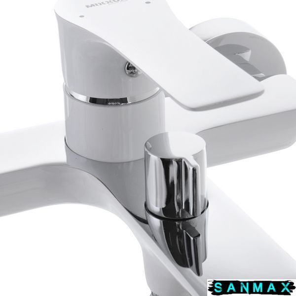 Змішувач для ванни з коротким виливом Mixxus Premium Eva 009 Euro Білий (MI5811) MI5811 фото