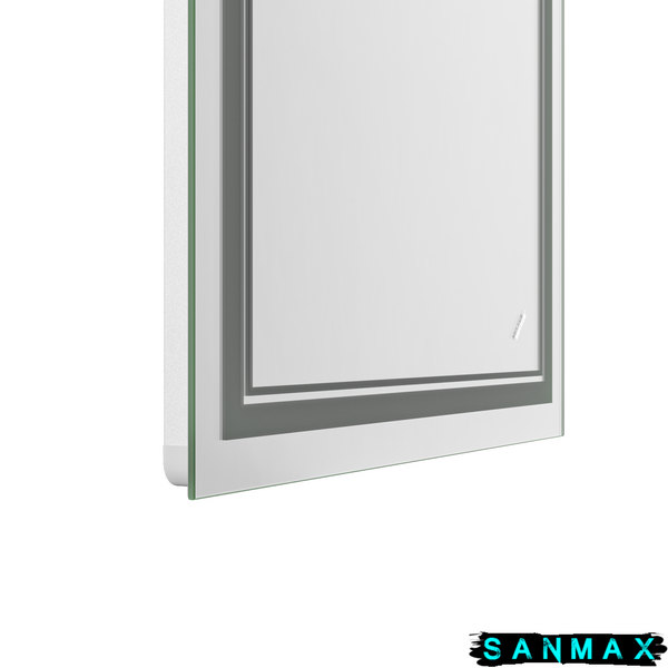 Дзеркало Mixxus Premium Quadro MR20-80x60-Reverse (Led Touch, Anti-fog, димер) (MP6619) MP6619 фото
