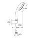 Душовий набір з тримачем, 3 режими струменю Grohe New Tempesta Classic (27849001) 27849001 фото 7