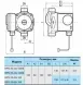 Насос NPO BPS20-4G-130/B циркуляційний з кабелем та гайками (4154NP82) 4154NP82 фото 2