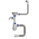 Сифон для кухні Mixxus SK-05-BL 3 1/2"x40 з пластиковою сіткою, відведенням для пральної машини, гнучким прямок. переливом (MI8192) MI8192 фото 1