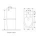 Унітаз-компакт Mixxus Premium Bevel-0401-T1 625x390x845mm, система змиву Tornado 1.0 (MP6473) MP6473 фото 3