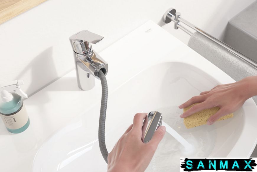 Змішувач для умивальника з висувним виливом Grohe Eurosmart New (23976003) 23976003 фото