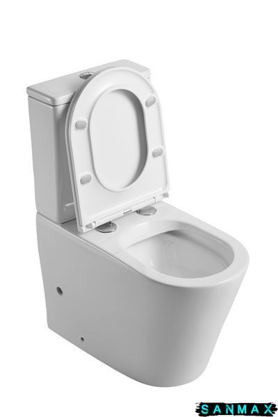 Унітаз-компакт Mixxus Premium Bevel-0402-R 670x390x880mm, система змиву Rimless (MP6474) MP6474 фото