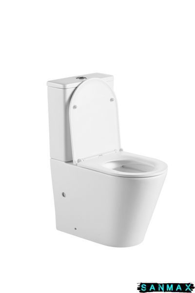 Унітаз-компакт Mixxus Premium Bevel-0402-R 670x390x880mm, система змиву Rimless (MP6474) MP6474 фото
