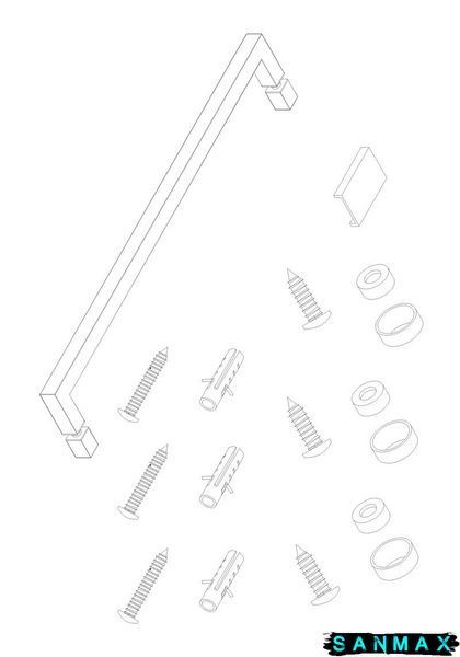 Шторки скляні на ванну Koer SR BS02-80x140-TR-01 прозоре скло 6мм, хром (KR5401) KR5401 фото